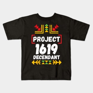 Official 1619 Project Black History Month Kids T-Shirt